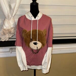 BRAND NEW TEDDY BEAR DESIGN SWEATSHIRT SIZE LARGE